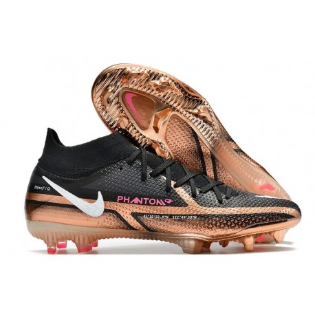 Nike Phantom GT 2 Elite DF FG Cobre Metálico Blanco Negro
