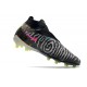 Bota Nike Phantom GX Elite DF Link FG Negro Voltio Blanco Azul Glow