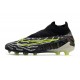 Bota Nike Phantom GX Elite DF Link FG Negro Voltio Blanco Azul Glow