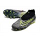 Bota Nike Phantom GX Elite DF Link FG Negro Voltio Blanco Azul Glow