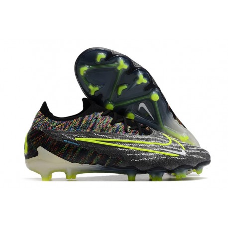 Nike Phantom Gx Gripknit FG Negro Voltio Blanco Azul Glow