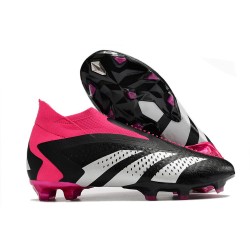 Botas adidas Predator Accuracy+ FG Negro Blanco Equipo Rosa