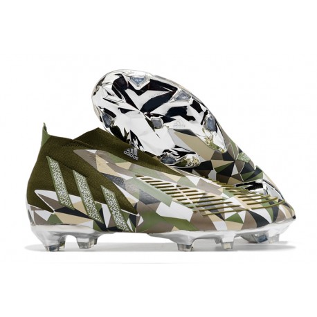 adidas Predator Edge+ FG Vert Argento
