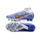 Nike Air Zoom Mercurial-Superfly 9 Elite AG Blanco Azul Oro