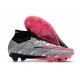 Nike Air Zoom Mercurial-Superfly 9 Elite AG Plateado Metalizado Rosa Negro