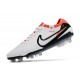Nike Tiempo Legend 10 Elite FG Blanco Negro Carmesí Vivo