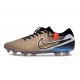 Nike Tiempo Legend 10 Elite FG Future Heritage Seda Dorada Metálica Moneda Negro