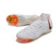 Taco Nike Phantom Luna Elite Nu FG Blanco Negro Total Naranja