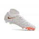 Taco Nike Phantom Luna Elite Nu FG Blanco Negro Total Naranja
