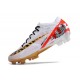 Botas Nike Zoom Mercurial Vapor XV Elite FG Blanco Rojo Oro
