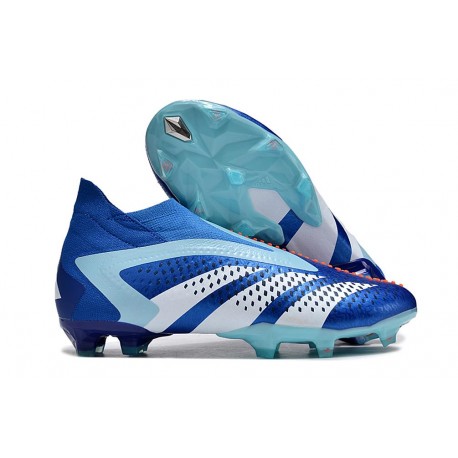 Botas adidas Predator Accuracy+ FG Royal Vivo Blanco Azul Felicidad