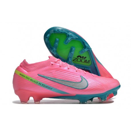Botas Nike Zoom Mercurial Vapor XV Elite FG Rosa Azul