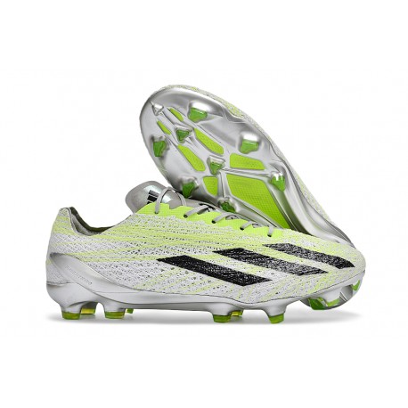 Zapatilla Adidas X Crazyfast Strung + FG Gris Negro Limón Lúcido