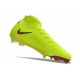 Taco Nike Phantom Luna Elite Nu FG Amarillo Rojo