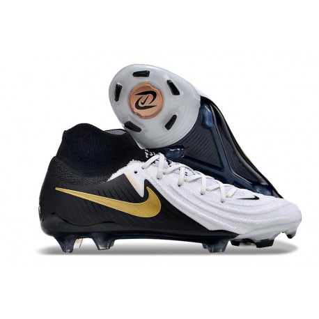 Nike Phantom Luna 2 Elite Nu FG Blanco Negro Mtlc Dorado Moneda