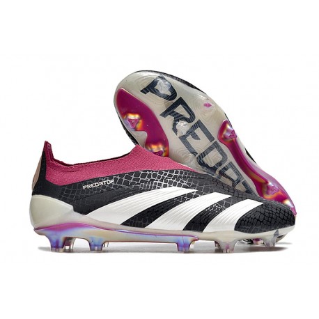 adidas Predator Elite Sin Cordones FG Negro Blanco Violeta