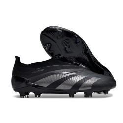 adidas Predator Elite Sin Cordones FG Negro Carbón