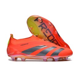 adidas Predator Elite Sin Cordones FG Rojo Negro Amarillo