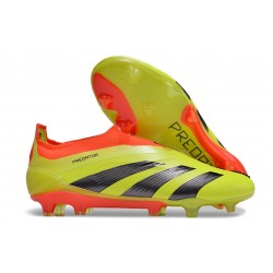adidas Predator Elite Sin Cordones FG Amarillo Negro Rojo