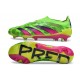 adidas Predator Elite Sin Cordones FG Team Verde Solar Team Shock Amarillo Limón Lúcido