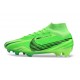 Botas Nike Zoom Mercurial Superfly 9 Elite FG MDS 8 Verde Strike Negro