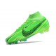 Botas Nike Zoom Mercurial Superfly 9 Elite FG MDS 8 Verde Strike Negro