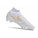 Botas Nike Zoom Mercurial Superfly 9 Elite FG Blanco Azul Oro