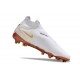 Nike Phantom GX Elite DF FG Blanco Oro