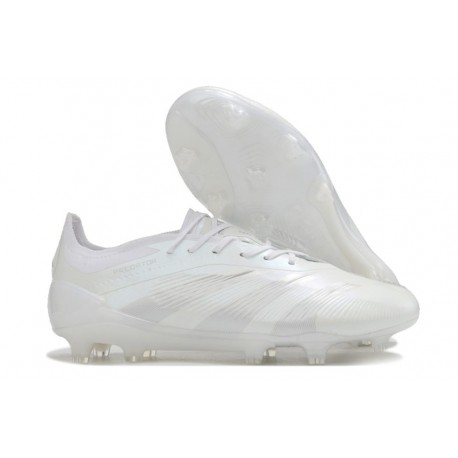 Botas de fútbol adidas Predator 24 Elite FG Blanco Plateado Met