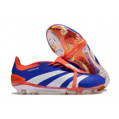 Zapatos Fútbol adidas Predator Elite Ft Fg Azul Blanco Rojo