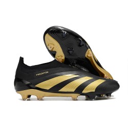 adidas Predator Elite Sin Cordones FG Negro Oro