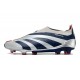 adidas Predator Elite Sin Cordones FG Argento Negro Rojo