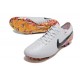 Nike Tiempo Legend 10 Elite FG Blanco Negro Naranja