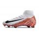 Nike Zoom Mercurial Superfly X Elite FG Blanco Naranja Negro
