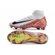 Nike Zoom Mercurial Superfly X Elite FG Blanco Naranja Negro