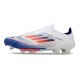 Adidas F50 + Sin Cordones FG Ftwr Blanco Azul Lúcido Rojo