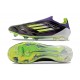 Zapatilla adidas F50 Elite Laceless FG Morado Unity Blanco Limón Lúcido