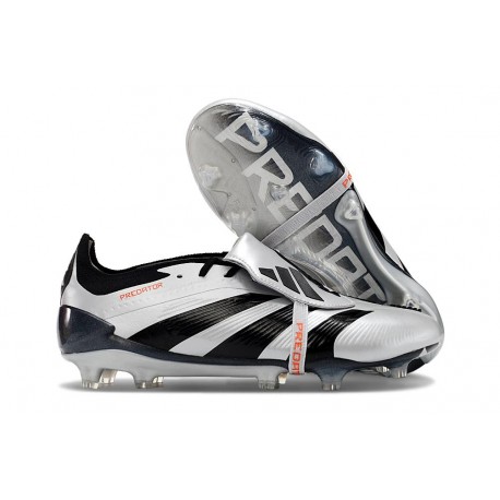 adidas Predator Elite Tongue FG Plata Negro