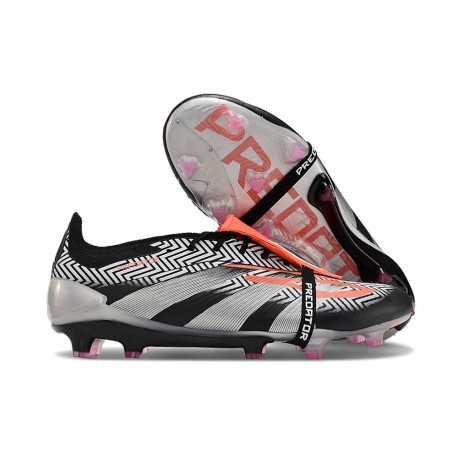adidas Predator Elite Tongue FG Negro Gris Rojo