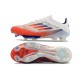 Bota de Futbol Adidas F50+ Elite FG Ftwr Blanco Rojo Azul Lúcido