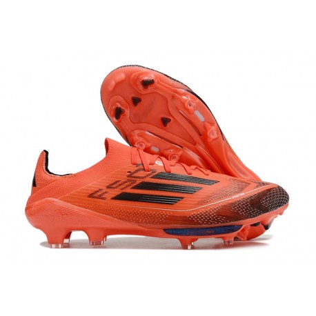 Bota de Futbol Adidas F50+ Elite FG Turbo Aurora Negro Platino Met