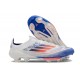 Bota de Futbol Adidas F50+ Elite FG Ftwr Blanco Azul Lúcido Rojo