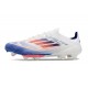 Bota de Futbol Adidas F50+ Elite FG Ftwr Blanco Azul Lúcido Rojo