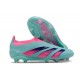 adidas Predator Elite Sin Cordones FG Azul Rosa