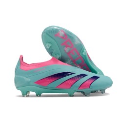 adidas Predator Elite Sin Cordones FG Azul Rosa