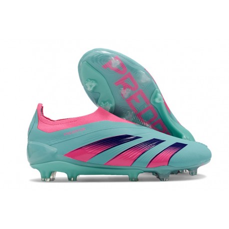 adidas Predator Elite Sin Cordones FG Azul Rosa