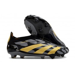 adidas Predator Elite Sin Cordones FG Negro Dorado