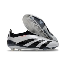 adidas Predator Elite Sin Cordones FG Plata Negro