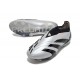 adidas Predator Elite Sin Cordones FG Plata Negro