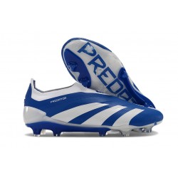 adidas Predator Elite Sin Cordones FG Azul Blanco